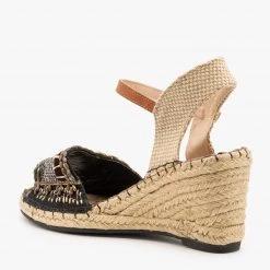 Nature Breeze Embellished Espadrille Fashion Wedges FINAL SALE 6 Nature Breeze Embellished Espadrille Fashion Wedges FINAL SALE