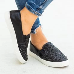 Soda Shoes Embellished Slip-On Fashion Sneakers 7 Soda Shoes Embellished Slip-On Fashion Sneakers