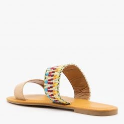 Bamboo Shoes Embroidered Slip On Sandals Newest Arrivals