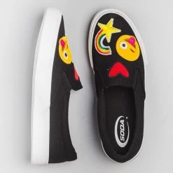 Soda Shoes Newest Arrivals Emoji Slip On Sneakers