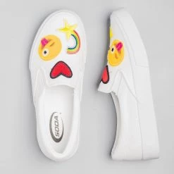 Soda Shoes Newest Arrivals Emoji Slip On Sneakers