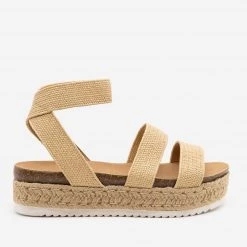 Top Moda Espadrille Basketweave Flatform Sandals Newest Arrivals