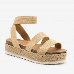 Top Moda Espadrille Basketweave Flatform Sandals Newest Arrivals