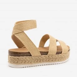 Top Moda Espadrille Basketweave Flatform Sandals Newest Arrivals