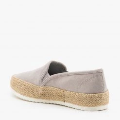 Soda Shoes Espadrille Flatform Slip On Sneakers