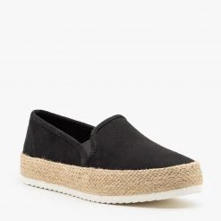 Soda Shoes Espadrille Flatform Slip On Sneakers