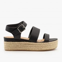 Bamboo Shoes Espadrille Flatform Wedges