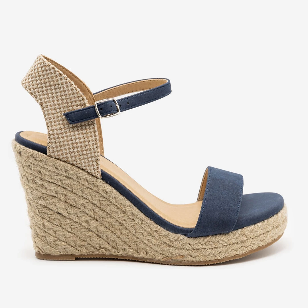 Soda Shoes Espadrille Knit Slingback Wedges 4 Soda Shoes Espadrille Knit Slingback Wedges