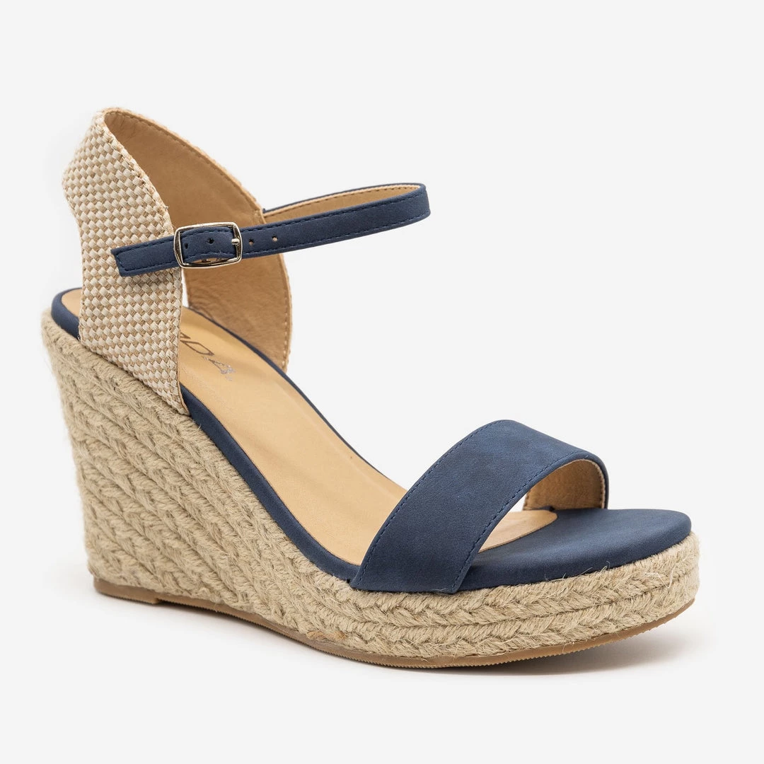 Soda Shoes Espadrille Knit Slingback Wedges 5 Soda Shoes Espadrille Knit Slingback Wedges