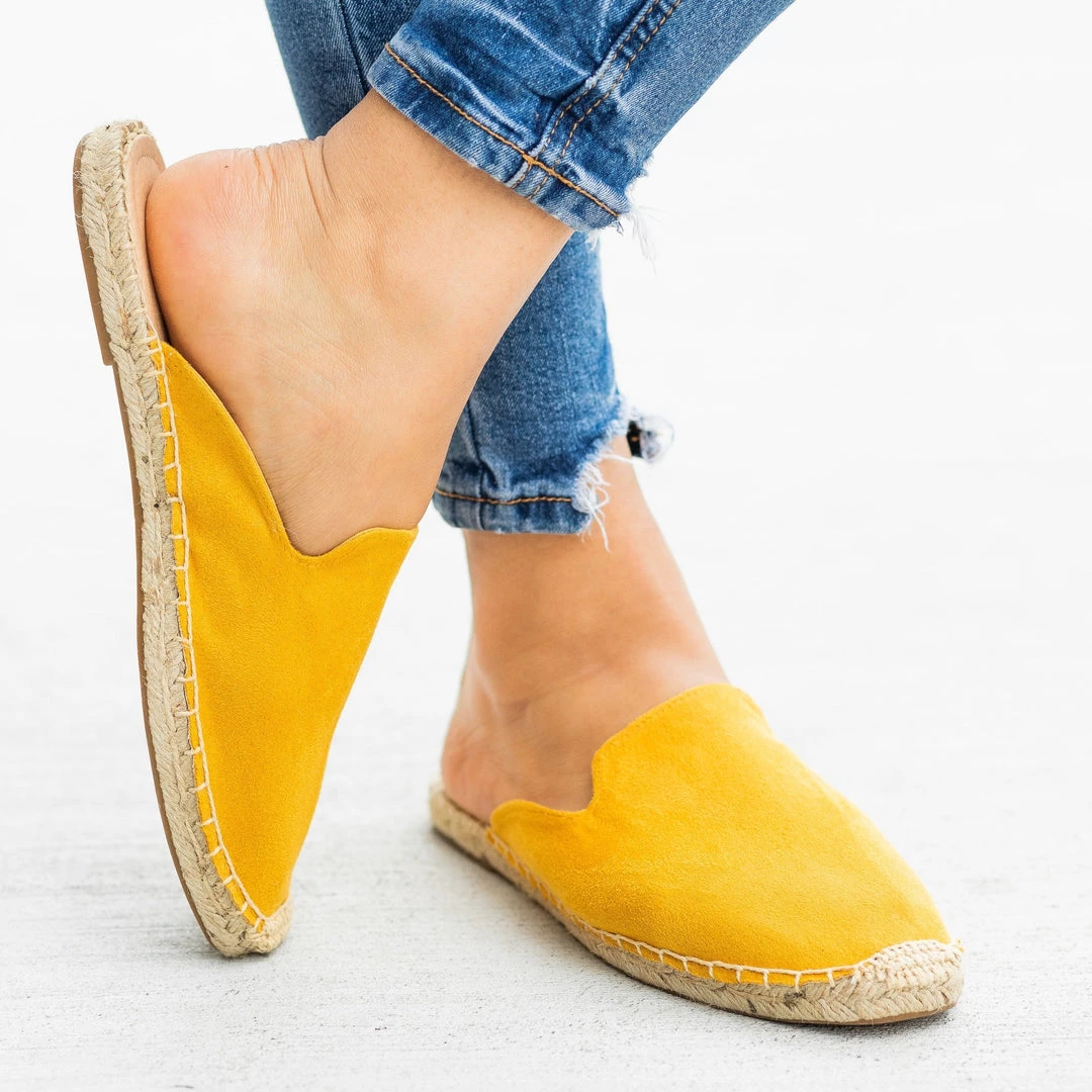 Soda Shoes Espadrille Mule Flats FINAL SALE 6 Soda Shoes Espadrille Mule Flats FINAL SALE