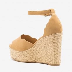 Soda Shoes Newest Arrivals Espadrille Scalloped Sandal Wedges 11 Soda Shoes Newest Arrivals Espadrille Scalloped Sandal Wedges