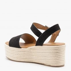 Qupid Shoes Newest Arrivals Espadrille Slingback Platform Sandals