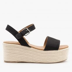 Qupid Shoes Newest Arrivals Espadrille Slingback Platform Sandals
