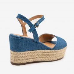 Bamboo Shoes Espadrille Slingback Wedges