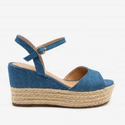 Bamboo Shoes Espadrille Slingback Wedges
