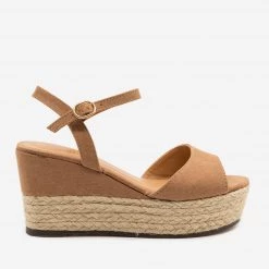Bamboo Shoes Espadrille Slingback Wedges