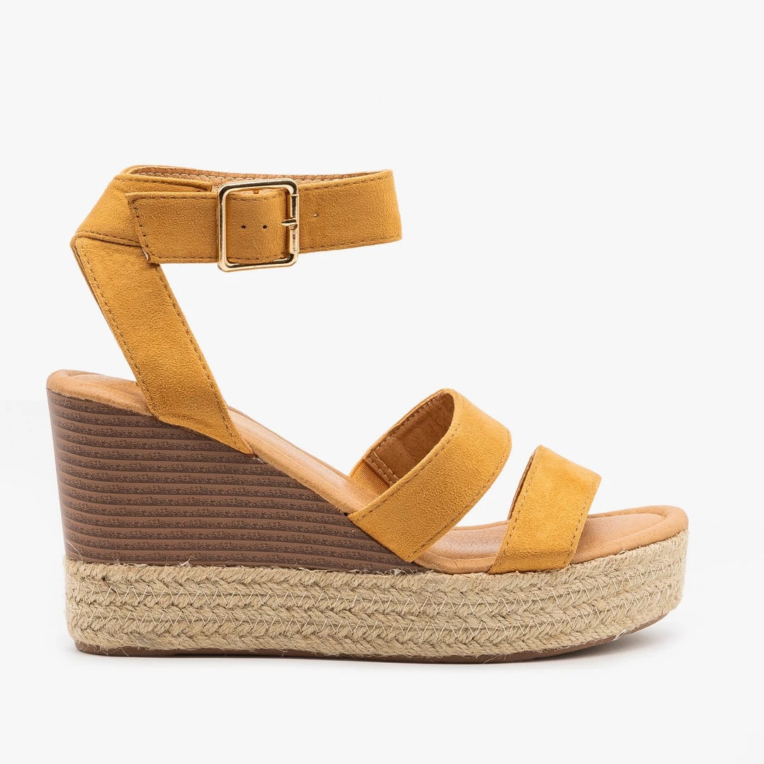 Bella Marie Newest Arrivals Espadrille Stacked Wedge Sandals 1 Bella Marie Newest Arrivals Espadrille Stacked Wedge Sandals