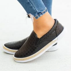 Qupid Shoes Espadrille-Trimmed Quilted Slip-On Sneakers Newest Arrivals 5 Qupid Shoes Espadrille-Trimmed Quilted Slip-On Sneakers Newest Arrivals
