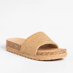 Forever Esparto Strap Cork Slip-On Sandals 5 Forever Esparto Strap Cork Slip-On Sandals
