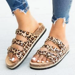 Soho Girls Espadrille Trimmed Cork Slides Newest Arrivals