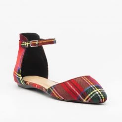 Lovmark Newest Arrivals Essential Ankle Strap Flats