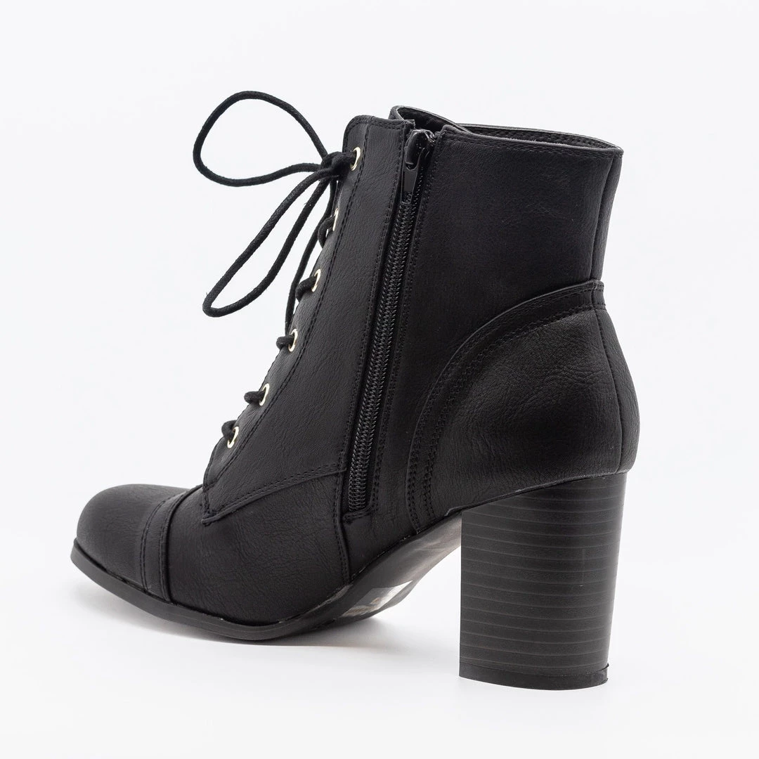 Wild Diva Shoes Newest Arrivals Essential Lace-Up Ankle Booties 4 Wild Diva Shoes Newest Arrivals Essential Lace-Up Ankle Booties