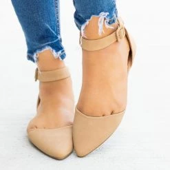 Bamboo Shoes Essential Pointed Toe D'Orsay Flats