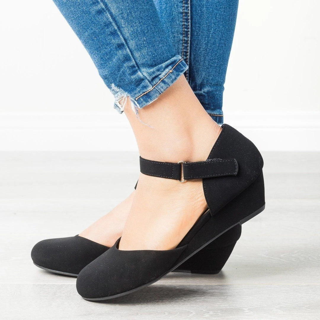City Classified Shoes Everyday Ankle Strap Wedges 12 City Classified Shoes Everyday Ankle Strap Wedges