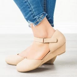 City Classified Shoes Everyday Ankle Strap Wedges 75 City Classified Shoes Everyday Ankle Strap Wedges