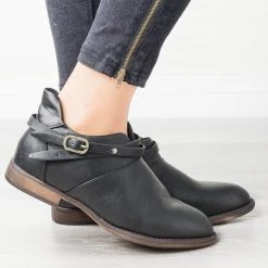 Mata Newest Arrivals Everyday Buckle Strap Booties