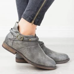 Mata Newest Arrivals Everyday Buckle Strap Booties