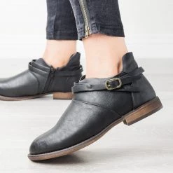 Mata Newest Arrivals Everyday Buckle Strap Booties