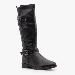 Forever Everyday Buckled Riding Boots