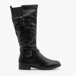 Forever Everyday Buckled Riding Boots