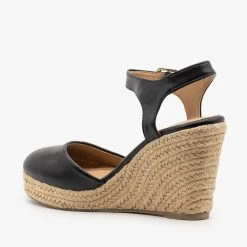Qupid Shoes Newest Arrivals Everyday Closed-Toe Espadrille Wedges