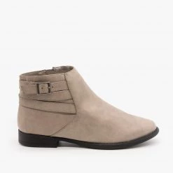 Bamboo Shoes Everyday Criss Cross Buckle Booties FINAL SALE Newest Arrivals