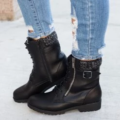 Bamboo Newest Arrivals Everyday Edgy Combat Boots