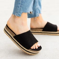 Qupid Shoes Everyday Espadrille Cork Slides Newest Arrivals