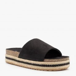 Qupid Shoes Everyday Espadrille Cork Slides Newest Arrivals