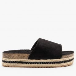 Qupid Shoes Everyday Espadrille Cork Slides Newest Arrivals
