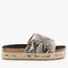Qupid Shoes Everyday Snake Espadrille Cork Slides Newest Arrivals