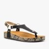 Anna Shoes Everyday Snake Print Sandals