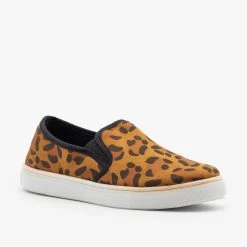 Soho Girls Fashion Animal Print Slip-Ons