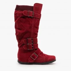 Refresh Newest Arrivals Fashion Buckle Knee-High Boots 26 Refresh Newest Arrivals Fashion Buckle Knee-High Boots