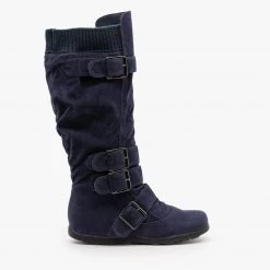 Refresh Newest Arrivals Fashion Buckle Knee-High Boots 28 Refresh Newest Arrivals Fashion Buckle Knee-High Boots