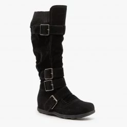 Refresh Newest Arrivals Fashion Buckle Knee-High Boots 34 Refresh Newest Arrivals Fashion Buckle Knee-High Boots