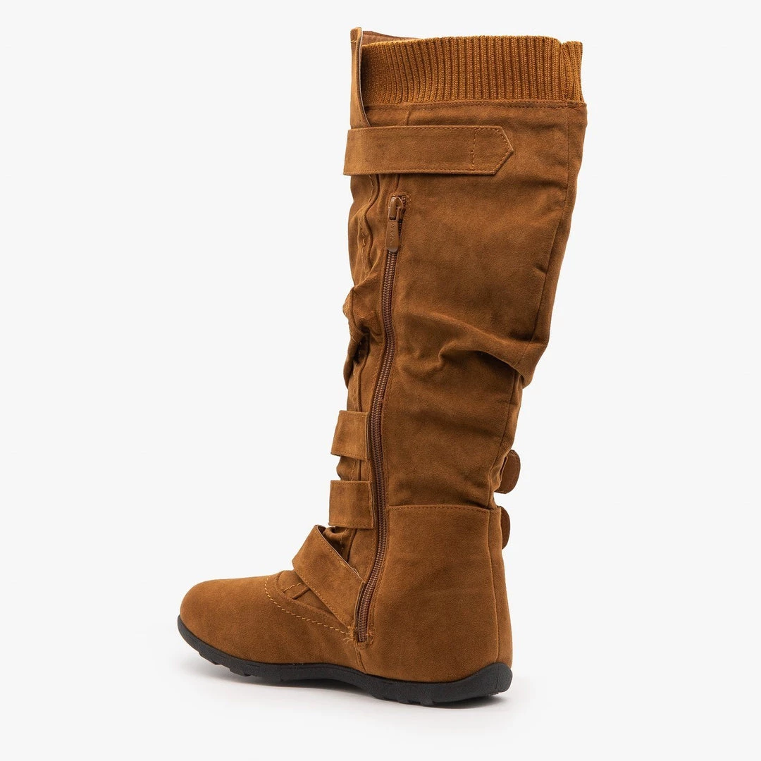 Refresh Newest Arrivals Fashion Buckle Knee-High Boots 5 Refresh Newest Arrivals Fashion Buckle Knee-High Boots