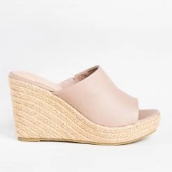 Refresh Newest Arrivals Fashionable Espadrille Mule Wedges