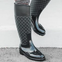 Soho Girls Fashionable Quilted Rain Boots Newest Arrivals