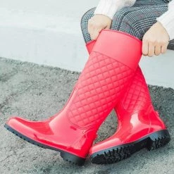 Soho Girls Fashionable Quilted Rain Boots Newest Arrivals